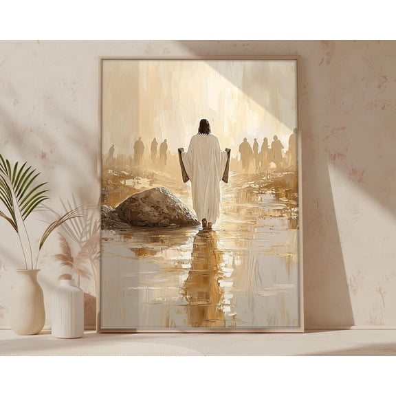 Moses Ten Commandments Modern Christian Wall Art Bible Verse Religious