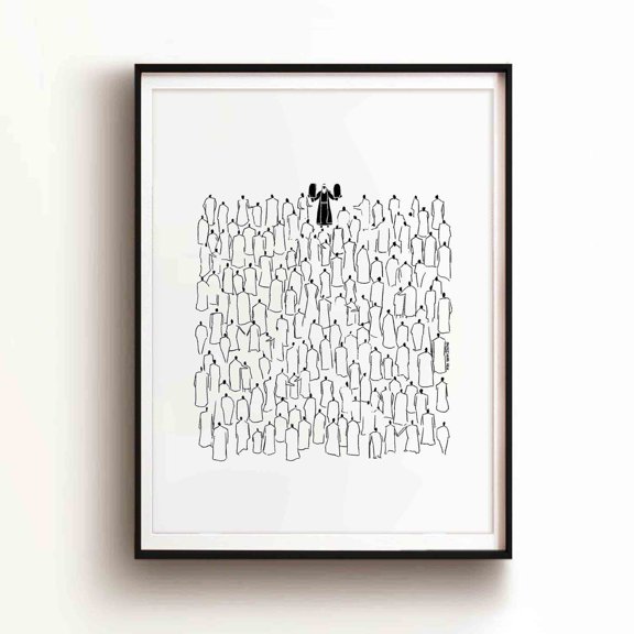 Moses Ten Commandments Scripture Scene Wall Art Home Decor Unframed Paper Print