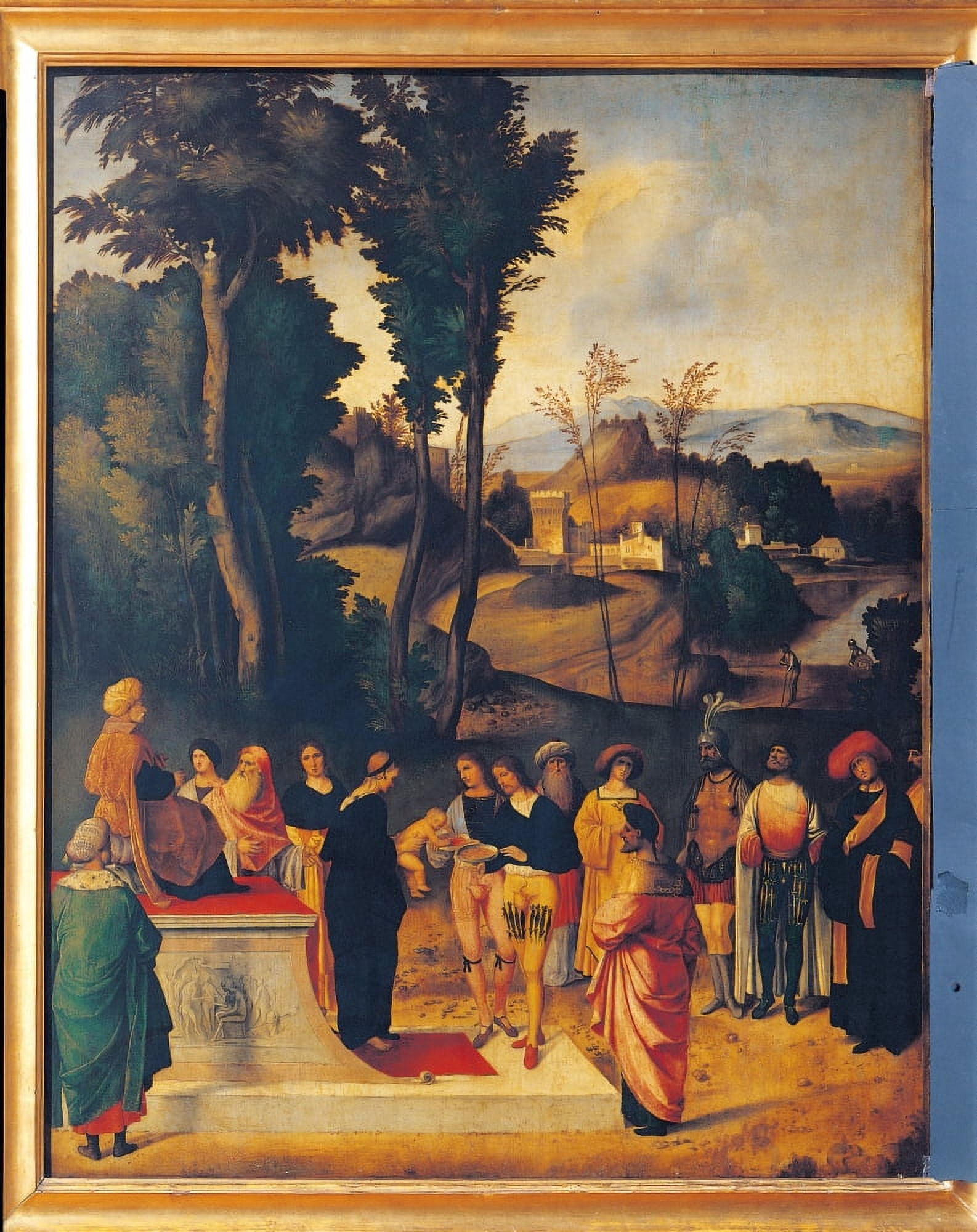 Moses Undergoing Trial By Fire Canvas Art - (18 x 24)
