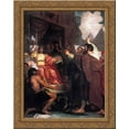 thumbnail image 1 of Moses and Aaron before Pharaoh 24x20 Gold Ornate Wood Framed Canvas Art by Benjamin West, 1 of 2
