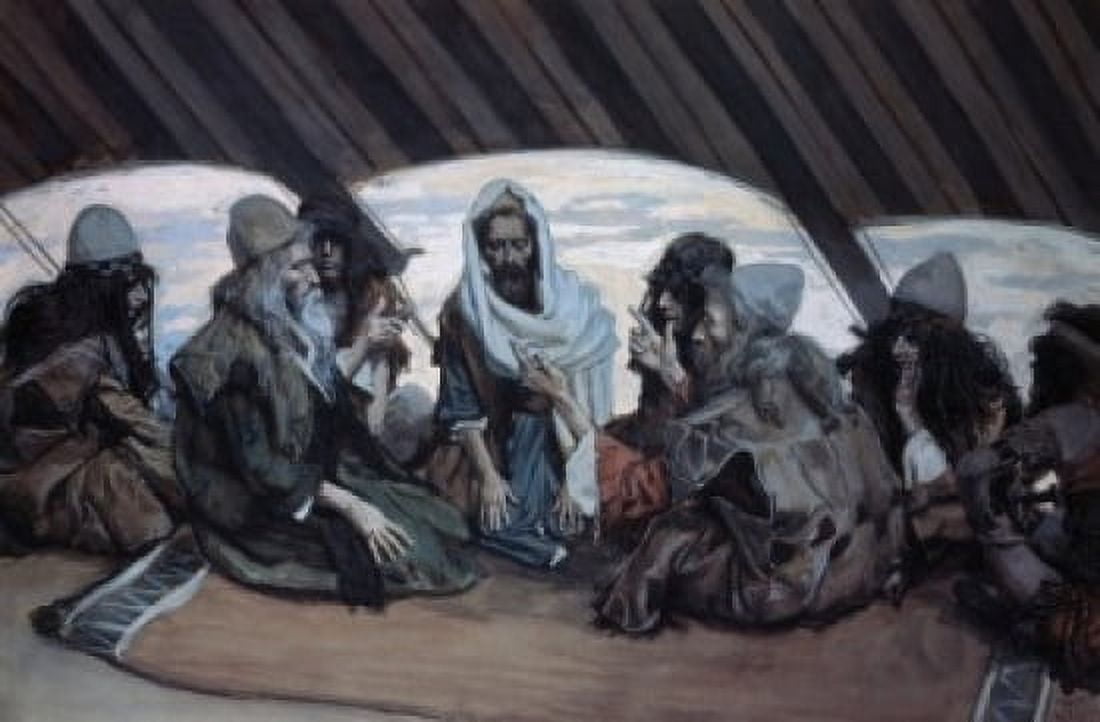 Moses and Jethro James Tissot (1836-1902 French) Jewish Museum New York City Canvas Art - James Tissot (24 x 36)