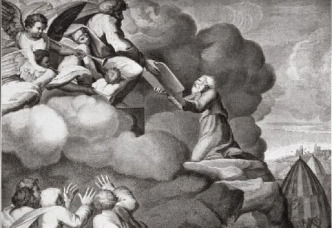 Moses on Mount Sinai with the Ten Commandments Artist Unknown Canvas Art - (24 x 36)