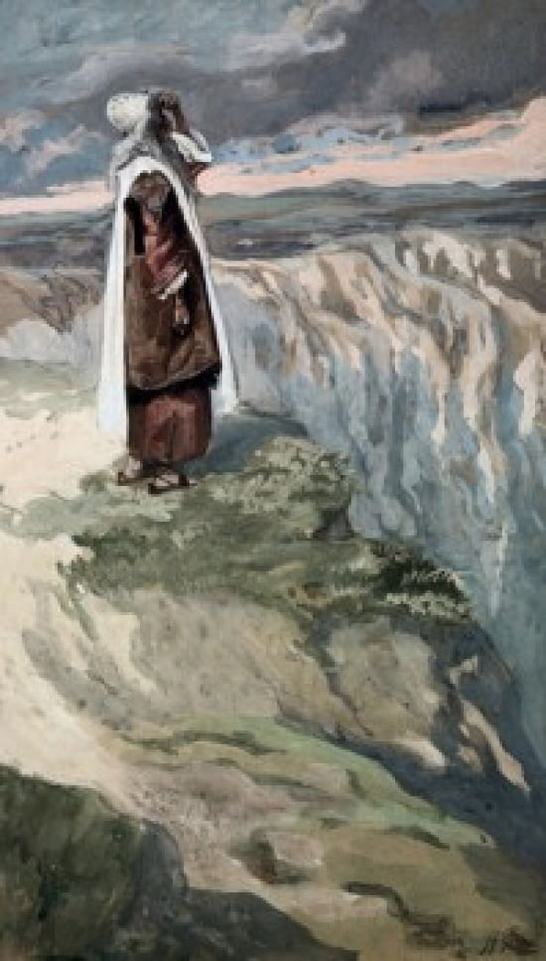 Moses on the Mountain During the Battle James Tissot (1836-1902 French) Jewish Museum New York City Canvas Art - James Tissot (18 x 24)