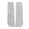 thumbnail image 1 of Mosey 1 Pair Women Sock Middle Tube Two Toes Solid Color Soft High Elasticity Anti-slip Ankle Protection Sweat Absosrption Fall Winter Socks, 1 of 8