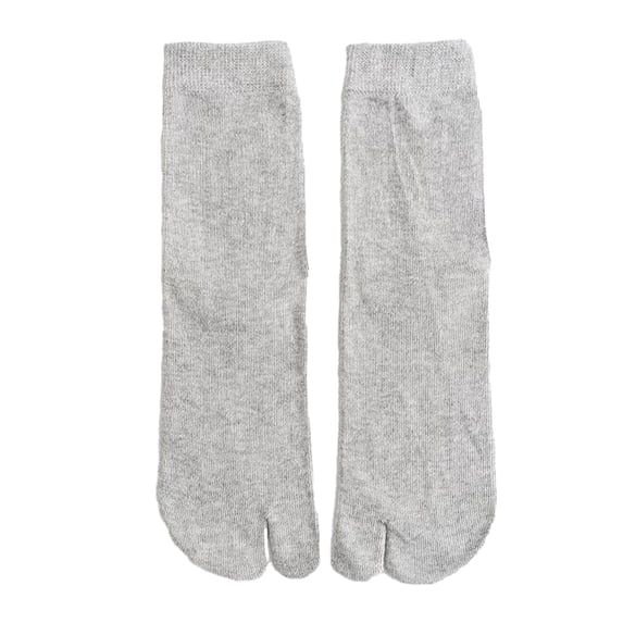 Mosey 1 Pair Women Sock Middle Tube Two Toes Solid Color Soft High Elasticity Anti-slip Ankle Protection Sweat Absosrption Fall Winter Socks