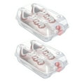 thumbnail image 1 of Mosey 2 Pcs Shoes Storage Box Thickened Transparent Ventilation Hole Dust-proof Anti-crack Reusable Universal Boot Box Car Travel Shoe Container, 1 of 8