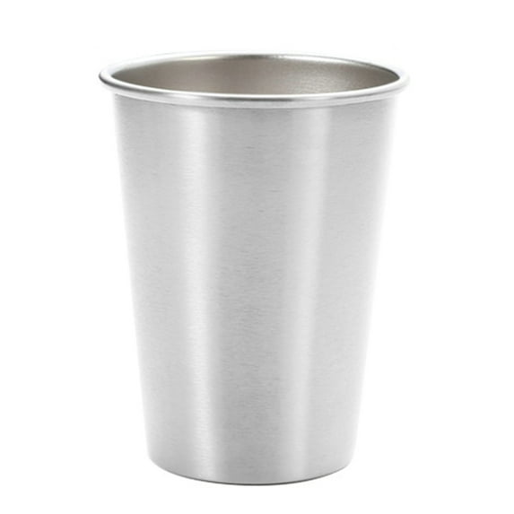 Mosey 350ml Coffee Cup Non-slip Bottom Ring Drawing Process Single Layer Anti-scald Drinkware Food Grade Stainless Steel Water Mug Tea Wine Cup Kitchen Utensils