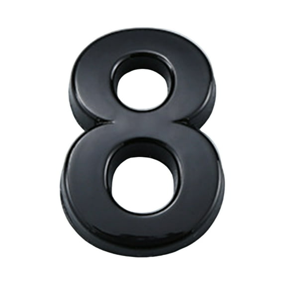 Mosey 3D House Number Self-Adhesive Simple Installation 0-9 Modern Street Door Home Address Number Mailbox Sign