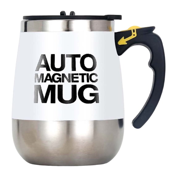 Mosey 400ml Self-Stirring Magnetic Mug Food Grade Battery Powered Ergonomic Handle One-key Start Automatic Stirring Electric Auto-Mixing Magnetic Water Coffee Mug