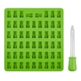 thumbnail image 1 of Mosey 53 Cavities Silicone Gummy Mold BPA Free Nonstick Food Grade Teddy Bear Candy Mold with Dropper Jelly Mold Chocolate Mold, 1 of 8