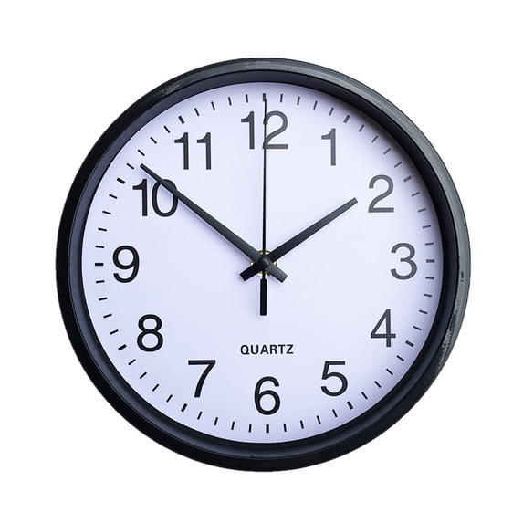 Mosey 8 Inch Wall Clock Silent Non-Ticking Hanging Clock Large Number Round Clock for Home Office Decoration