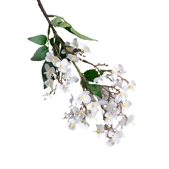 Mosey Artificial Flower Good Detail Realistic No Wither No Watering Long-lasting Photo Prop Table Centerpiece Wedding Party Decor Supplies Fake Branch