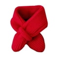thumbnail image 1 of Mosey Baby Winter Scarf Knitted Thick Elastic Soft Solid Color Unisex Warm Cold Resistant Anti-shrink Neck Protection Children Neck Wrap, 1 of 8