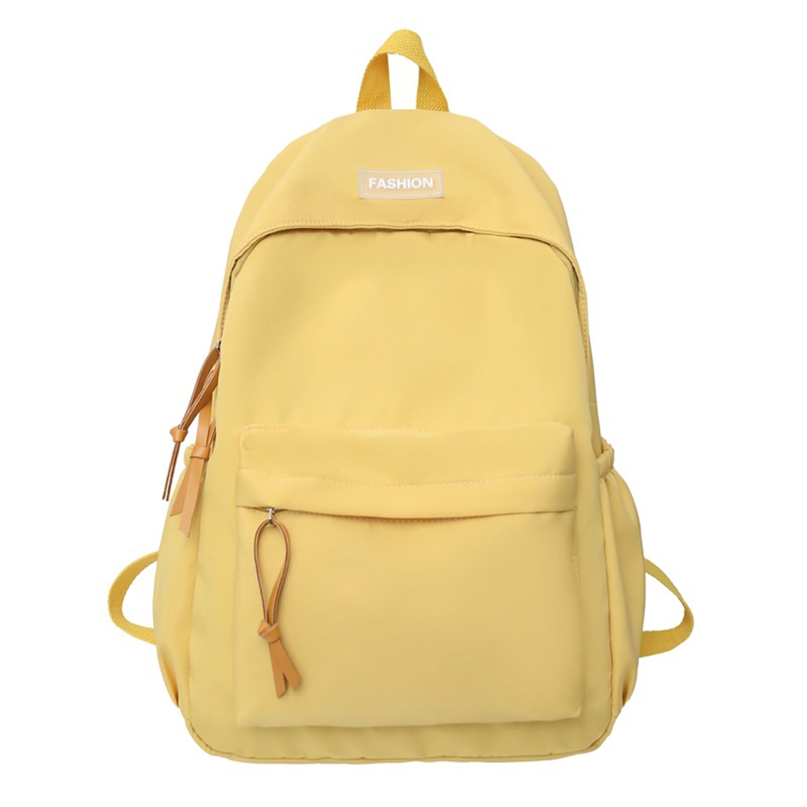Mosey Backpack Large Capacity Great Load Bearing Solid Color Water Bottle Umbrella Pouch Zipper Closure Wear resistant Schoolbag Travel Bag Walmart
