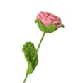 thumbnail image 1 of Mosey Braided Rose Handmade Crochet Flower Beautiful Long-lasting Yarn Crochet Rose Flower for Home Decoration, 1 of 8