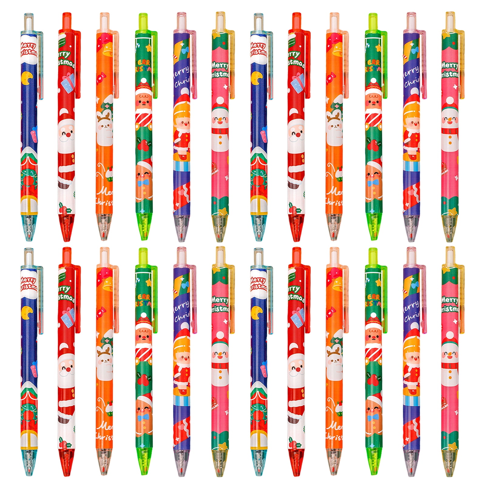 Mosey Christmas Ballpoint Pens Exquisite Pattern Vibrant Color Writing ...