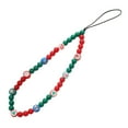 thumbnail image 1 of Mosey Christmas Tree Snowman Santa Claus Bell Decor Phone Lanyard Colorful Beads Mobile Phone Wristband Anti-Loss Chain Jewelry Gift, 1 of 8