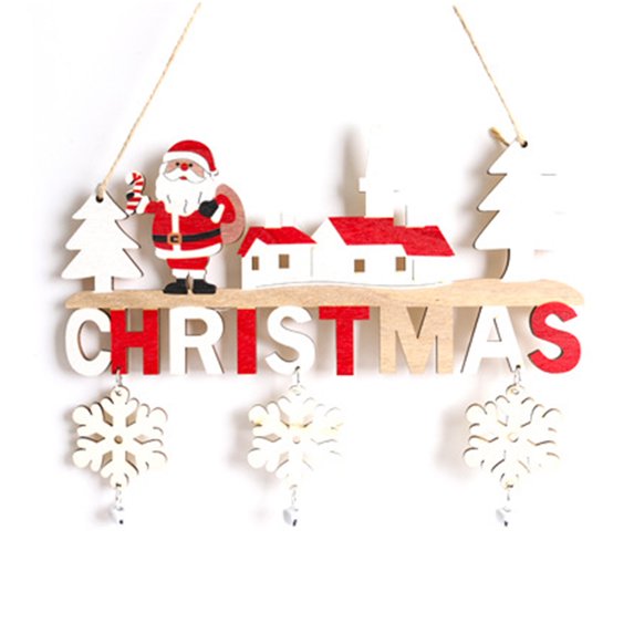 Mosey Christmas Wood Door Sign Santa Gnome Snowman Elk Indoor Outdoor Decoration Front Door Wall Hanging Welcome Doorplate Pendant Party Scene Setting Prop