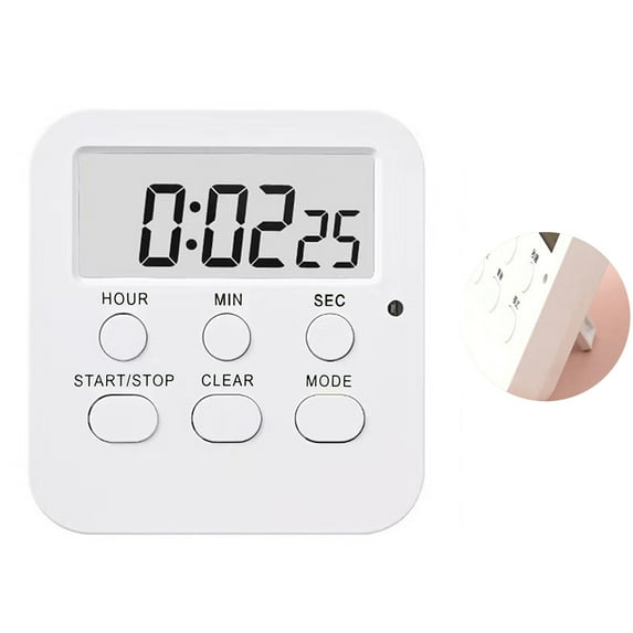Mosey Countdown Timer Large Screen Display Magnets Adjustable Silence Simple Operation Switchable Efficient Timing Red Light Flashing Alert Child Self-Regulation Learning Timer for Students