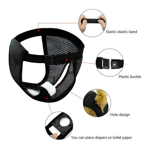 Mosey Cozy Dog Pants Soft Touch for Small Dogs Reusable