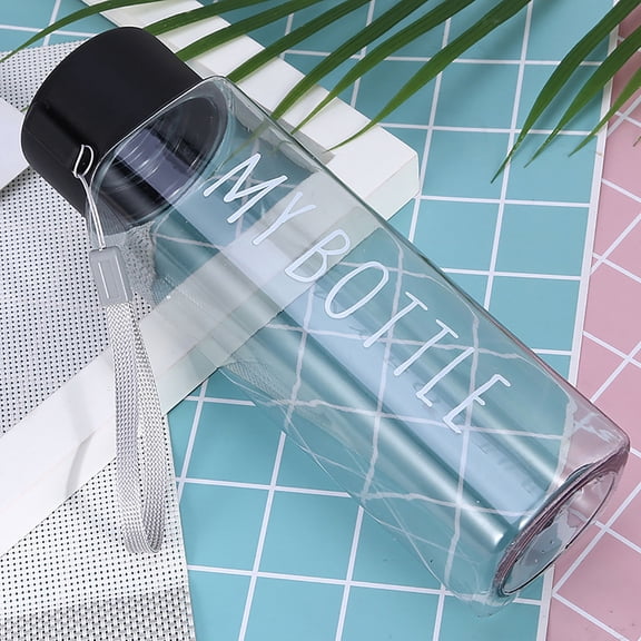 Mosey Drink Bottle Large Capacity Student Matte Sports Bottle Non-slip Bottom Fashion for Camping