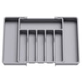 thumbnail image 1 of Mosey Expandable Utensil Tray Thickened 8 Compartments Easy Sorting Adjustable Width Countertop Organization Tray, 1 of 7