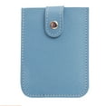thumbnail image 1 of Mosey Faux Leather Card Holder Large Capacity Pull-out 6 Slots Solid Color Button Slim Minimalist Portable Business Card Bank Card Driver License Organizer Storage Bag, 1 of 8