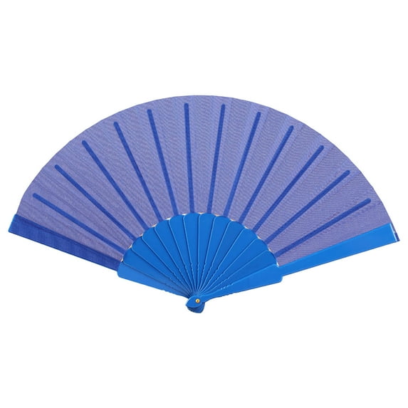 Mosey Floral Lace Folding Fan Solid Color Strong Structure Portable Handheld Fan for Weddings Parties Travel