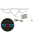 thumbnail image 1 of Mosey Flying Heart Neon Light Wings Design Creative Shape USB/Battery Powered Neon Sign LED Lamp Party Decoration, 1 of 8