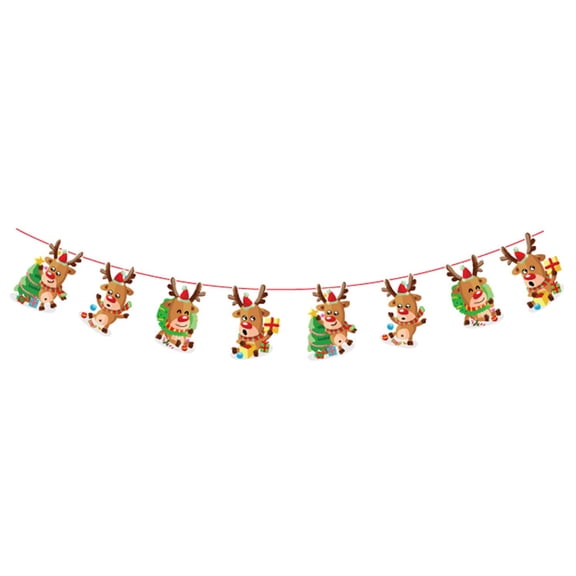 Mosey Garden Flag Durable  Space-saving Exquisite Christmas Banner Portable Fashion for Festival
