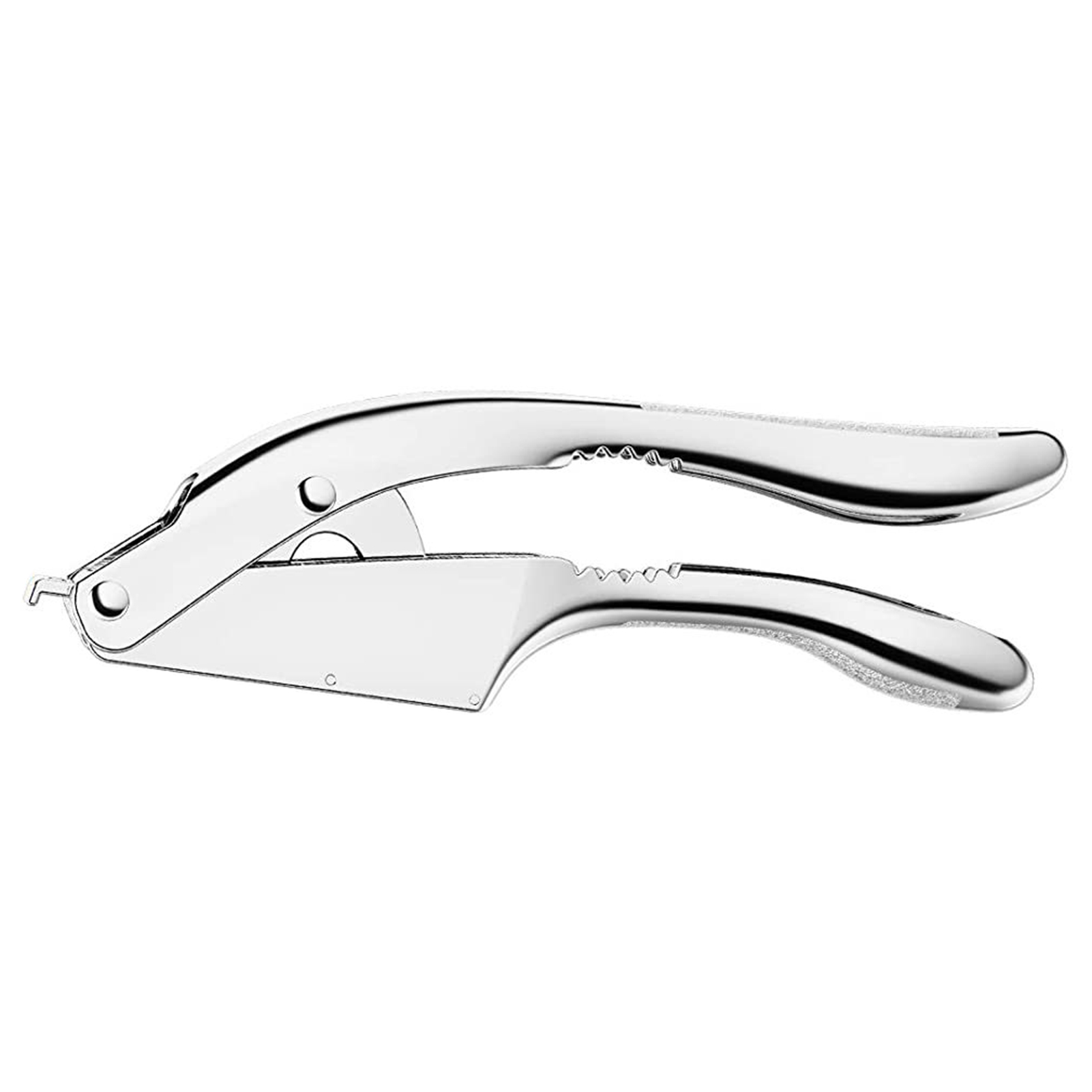 Mosey Garlic Press Effortless Convenient Anti-Slip Handle Stainless Steel Ginger Garlic Crusher for Home Kitchen