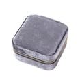 thumbnail image 1 of Mosey Jewelry Storage Box with Mirror Flannel Lining Portable Zipper Large Capacity Travel Earring Ring Necklace Bracelet Organizer Holder Container Case, 1 of 7