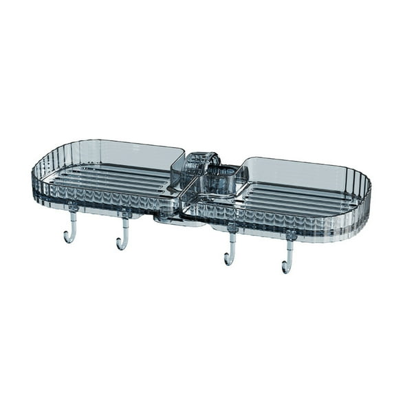Mosey Kitchen Sink Faucet Rack Soap Drainer Shelf Basket Organizer Single Layer Sponge Storage Double Slot Drain Holder