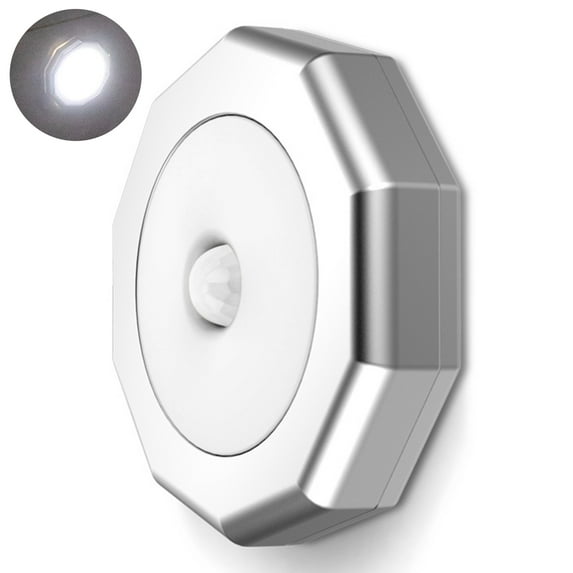 Mosey LED Night Lamp Super Bright Flicker Free Auto On/Off 120-Degree Sensing Angle Battery Operated Energy Efficient Human Body Induction Closet Aisle LED Lamp Home Supplies