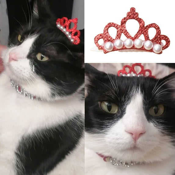 Mosey Lovely Dogs Hair Clips Elegant for Festival Pet Headdress