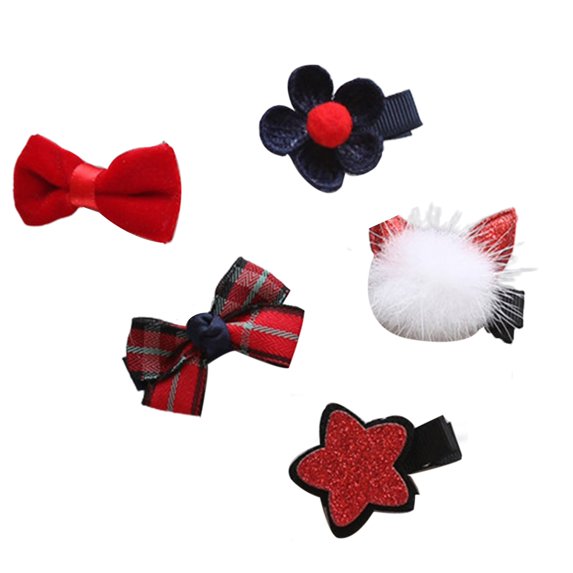 Mosey Lovely Pet Hair Pins Various Styles for Holiday Pet Hair Decoration