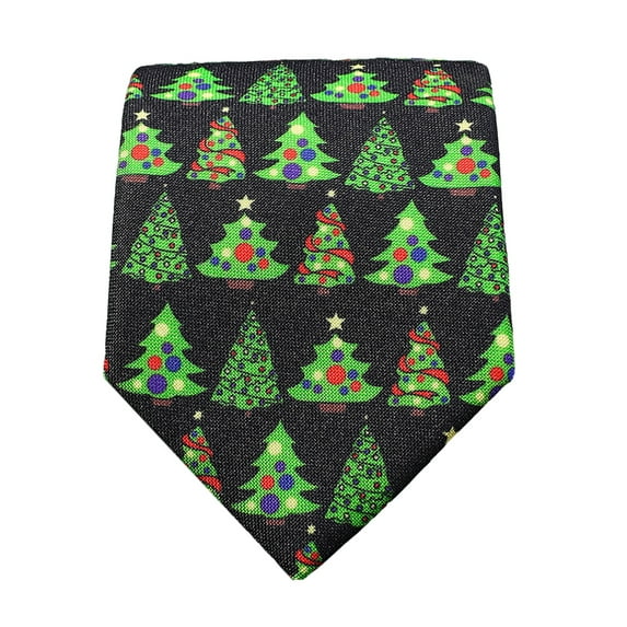 Mosey Men Necktie Christmas Style Cartoon Santa Claus Snowman Print Smooth Exquisite Adjustable Holiday New Year Party Tie Suit Coat Shirt Accessory