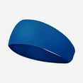 thumbnail image 1 of Mosey Men Sports Headband Moisture Wicking Wide Workout Headband Quick Drying Solid Color Running Cycling Sweatband Headband, 1 of 8