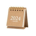 thumbnail image 1 of Mosey Mini Desk Calendar Simple Style Plan Book Spiral Coil Page Turning Date Recording 12 Monthly Calendar for Planing Event Log Year of 2024 Calendar, 1 of 8