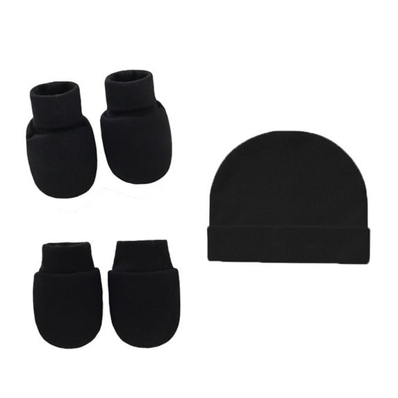 Mosey Newborn Hat Socks Gloves Set Anti-scratch Knit Elastic Soft Warm Photography Props Infant Accessory Baby Bonnet Beanie Gloves Socks Set