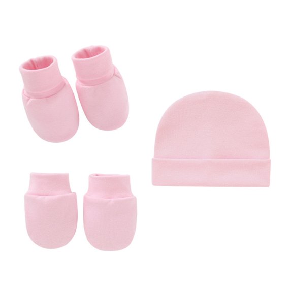 Mosey Newborn Hat Socks Gloves Set Anti-scratch Knit Elastic Soft Warm Photography Props Infant Accessory Baby Bonnet Beanie Gloves Socks Set