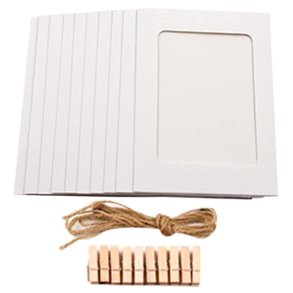 Mosey Photo Collage Frames All-Matched 1 Set Wall Hanging Photo Holder Dust-Proof Beautiful for Office