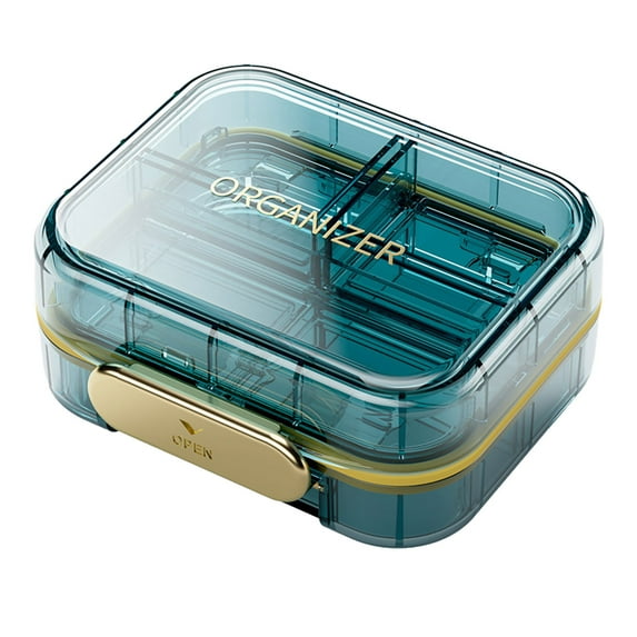 Mosey Portable Pill Box Moisture Dust Proof Secure Closure Eco-friendly Long Lifespan Mini Dispenser for Travel