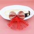 thumbnail image 1 of Mosey Pretty Pet Bow Collar Glitter   for Holiday   Decor Accessories, 1 of 7