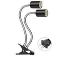 thumbnail image 1 of Mosey Reptile Heat Lamp Holder Dual-Head with 2/4/6H Cycle Timer Gooseneck Adjustable Turtles Lizards Snakes UVA/B Basking Light Bulb Metal Clip Rack, 1 of 8