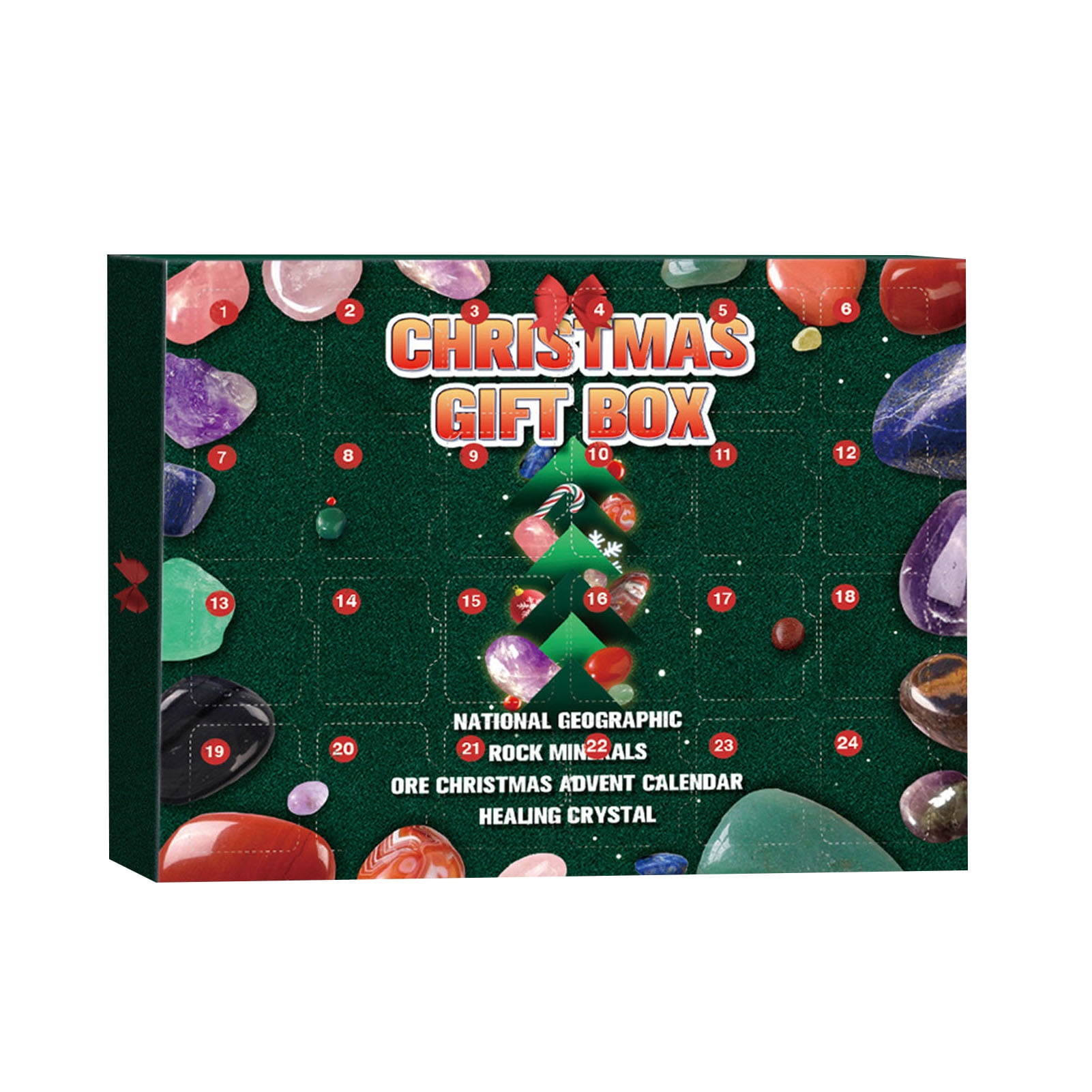 Mosey Rock Advent Calendar 24 Kinds Faux Crystal Faux Gemstones mosey-rock-advent-calendar-24-kinds-faux-crystal-faux-gemstones