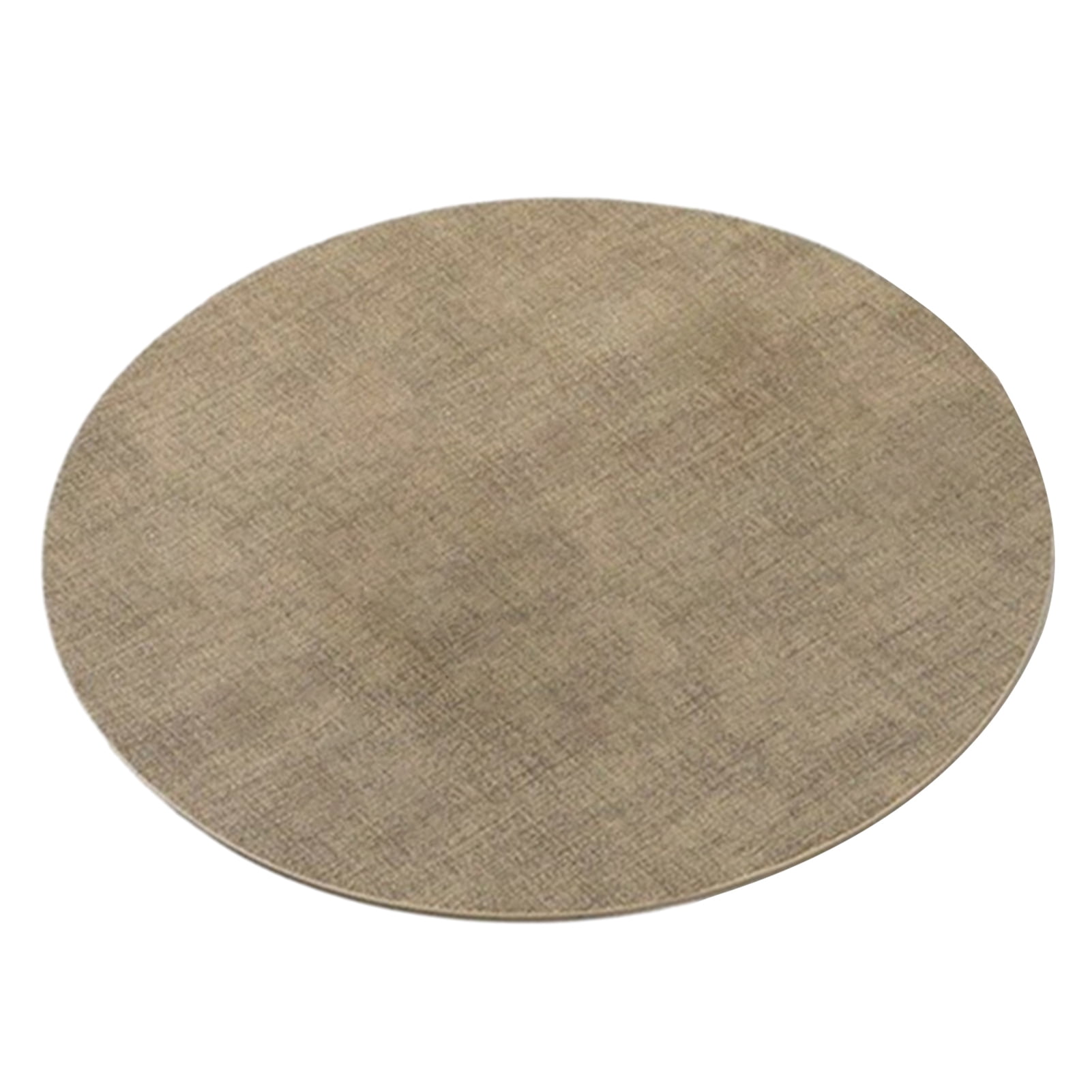 Mosey Round Placemat Solid Color Faux Leather Placemat Heat Resistant