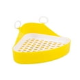 Mosey Small Pet Toilet Detachable Triangular Hollow Rabbit Litter Box for Ferrets Hamsters Cats