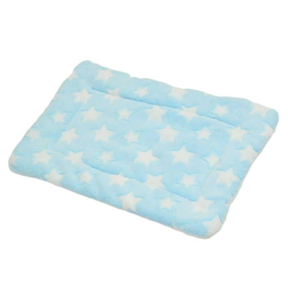 Mosey Soft Cat Bed Mats Sleeping Pad Double-sided Easy to Clean Star Patterns Thickened Pad for Cats Small Dogs