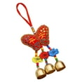 thumbnail image 1 of Mosey Spring Festival Wind Chimes Sachet Car Pendant Vibrant Color Embroidery Pattern Metal Bell Wind Chimes Hanging Decor, 1 of 8